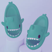 Slippers Indoor Outdoor Funny Shark Cartoon