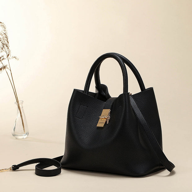PU Bucket Bag All-match Fashion Single-shoulder Diagonal Bag
