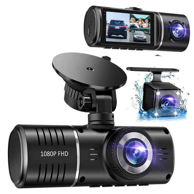 Three-record Driving Recorder HD Monitoring