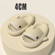 Slippers Indoor Outdoor Funny Shark Cartoon