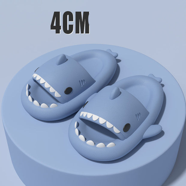 Slippers Indoor Outdoor Funny Shark Cartoon