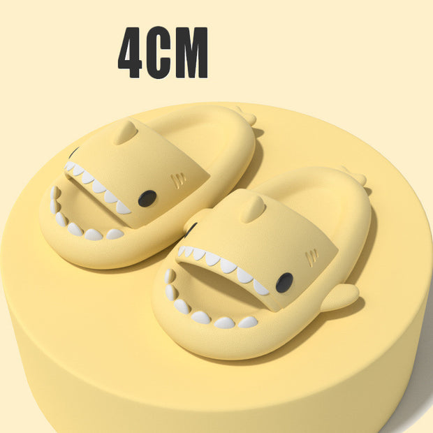 Slippers Indoor Outdoor Funny Shark Cartoon
