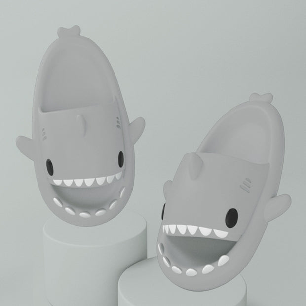 Slippers Indoor Outdoor Funny Shark Cartoon