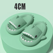 Slippers Indoor Outdoor Funny Shark Cartoon