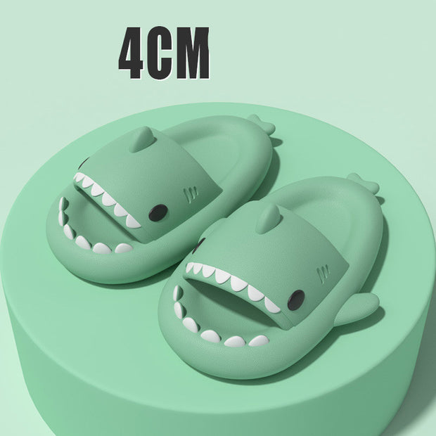 Slippers Indoor Outdoor Funny Shark Cartoon