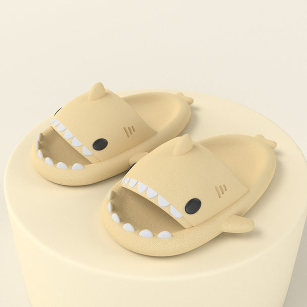 Slippers Indoor Outdoor Funny Shark Cartoon