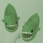 Slippers Indoor Outdoor Funny Shark Cartoon